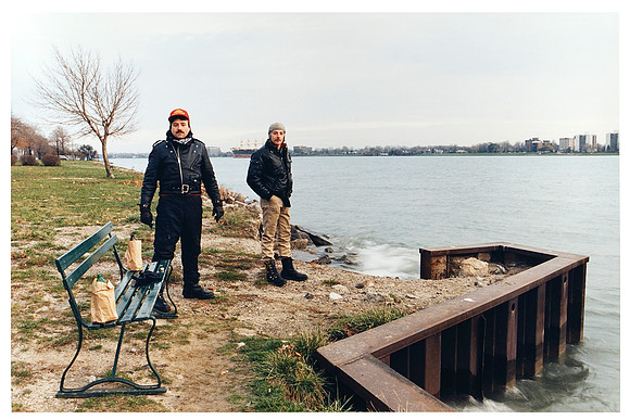 Bikers On Detroit River
